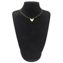 ヴァンクリーフアーペル Van Cleef & Arpels ラッキーアルハンブラ パピヨン ペンダント VCARD99500 イエローゴールド×ホワイト K18YG マザーオブパール ネックレス Au750