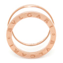 ブルガリ BVLGARI ビーゼロワン B-zero1 4バンドリング 345837 ピンクゴールド×ホワイト K18PG セラミック #54(JP14) リング 指輪 白 750PG 18金 13号