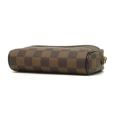 ルイヴィトン LOUIS VUITTON ポシェット イパネマ N51296 ダミエエベヌ ダミエキャンバス ショルダーバッグ ゴールド金具 ウエストバッグ 茶