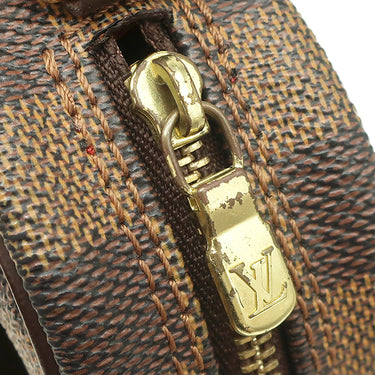 ルイヴィトン LOUIS VUITTON ポシェット イパネマ N51296 ダミエエベヌ ダミエキャンバス ショルダーバッグ ゴールド金具 ウエストバッグ 茶