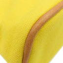 エルメス HERMES ボリードポーチ ミニミニ イエロー コットン ポーチ シルバー金具 黄色