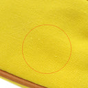 エルメス HERMES ボリードポーチ ミニミニ イエロー コットン ポーチ シルバー金具 黄色
