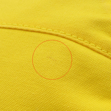 エルメス HERMES ボリードポーチ ミニミニ イエロー コットン ポーチ シルバー金具 黄色