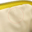 エルメス HERMES ボリードポーチ ミニミニ イエロー コットン ポーチ シルバー金具 黄色