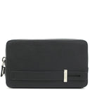 プラダ PRADA ロゴ スマホポーチ 2ZH064 NERO サフィアーノレザー ポーチ シルバー金具 クラッチバッグ セカンドバッグ 黒