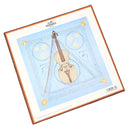 エルメス HERMES カレ90 CARRE ブルー×マルチカラー シルク スカーフ 【LA MUSIQUE DES SPHERES/球体が奏でる音楽】