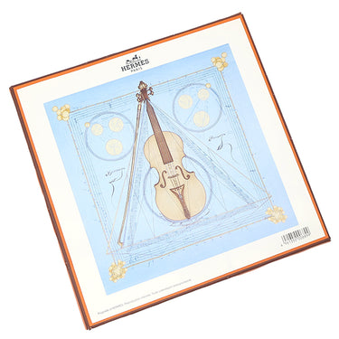 エルメス HERMES カレ90 CARRE ブルー×マルチカラー シルク スカーフ 【LA MUSIQUE DES SPHERES/球体が奏でる音楽】