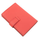 エルメス HERMES ベアン ローズテキサス シェーブル カードケース シルバー金具 新品 未使用 名刺入れ