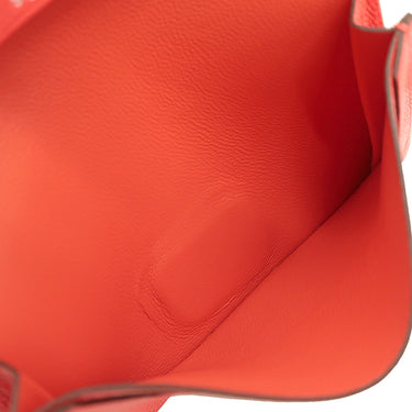 エルメス HERMES ベアン ローズテキサス シェーブル カードケース シルバー金具 新品 未使用 名刺入れ