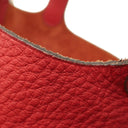 エルメス HERMES ピコタンPM ヴァーミリオン トリヨンクレマンス ハンドバッグ シルバー金具 赤