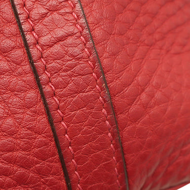 エルメス HERMES ピコタンPM ヴァーミリオン トリヨンクレマンス ハンドバッグ シルバー金具 赤