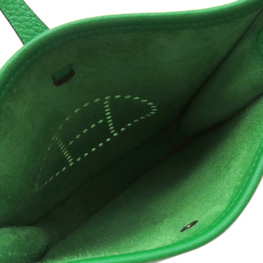 エルメス HERMES エヴリンTPM アマゾン バンブー トリヨンクレマンス ショルダーバッグ シルバー金具 緑