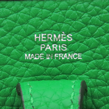 エルメス HERMES エヴリンTPM アマゾン バンブー トリヨンクレマンス ショルダーバッグ シルバー金具 緑