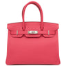エルメス HERMES バーキン30 ローズエクストリーム ヴォーエプソン ハンドバッグ シルバー金具