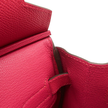 エルメス HERMES バーキン30 ローズエクストリーム ヴォーエプソン ハンドバッグ シルバー金具