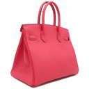 エルメス HERMES バーキン30 ローズエクストリーム ヴォーエプソン ハンドバッグ シルバー金具