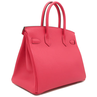エルメス HERMES バーキン30 ローズエクストリーム ヴォーエプソン ハンドバッグ シルバー金具