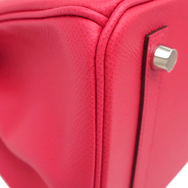 エルメス HERMES バーキン30 ローズエクストリーム ヴォーエプソン ハンドバッグ シルバー金具