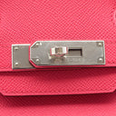 エルメス HERMES バーキン30 ローズエクストリーム ヴォーエプソン ハンドバッグ シルバー金具