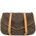 ルイヴィトン LOUIS VUITTON ソミュール 43 M42252 モノグラム モノグラムキャンバス ショルダーバッグ ゴールド金具 茶 肩掛け 斜め掛け