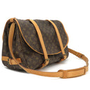 ルイヴィトン LOUIS VUITTON ソミュール 43 M42252 モノグラム モノグラムキャンバス ショルダーバッグ ゴールド金具 茶 肩掛け 斜め掛け