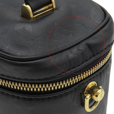 ルイヴィトン LOUIS VUITTON インク ヴァニティ PM M57118 ブラック レザー 2WAYバッグ ゴールド金具 黒 ショルダー バニティ