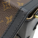 ルイヴィトン LOUIS VUITTON ポシェット トランク ヴェルティカル M63913 モノグラム モノグラムキャンバス レザー ショルダーバッグ ゴールド金具 茶 黒