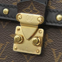 ルイヴィトン LOUIS VUITTON ポシェット トランク ヴェルティカル M63913 モノグラム モノグラムキャンバス レザー ショルダーバッグ ゴールド金具 茶 黒