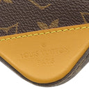 ルイヴィトン LOUIS VUITTON トリオ メッセンジャー M45965 モノグラムストライプ モノグラムストライプ ショルダーバッグ ゴールド金具 NIGO LVスクエアード 茶