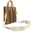 ルイヴィトン LOUIS VUITTON サックプラ メッセンジャー M45969 モノグラムストライプ モノグラムストライプ 2WAYバッグ ゴールド金具 NIGO LVスクエアード ハンドバッグ ショルダーバッグ 茶