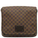 ルイヴィトン LOUIS VUITTON ブルックリンMM N51211 ダミエ ダミエキャンバス ショルダーバッグ ゴールド金具 茶