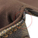 ルイヴィトン LOUIS VUITTON ブルックリンMM N51211 ダミエ ダミエキャンバス ショルダーバッグ ゴールド金具 茶