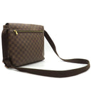 ルイヴィトン LOUIS VUITTON ブルックリンMM N51211 ダミエ ダミエキャンバス ショルダーバッグ ゴールド金具 茶