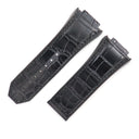 ウブロ HUBLOT スピリットオブビッグバン 601用 クロコ×ラバーバンド ブラック クロコダイル ラバー 腕時計パーツ 純正 替え ベルト ストラップ 替え 31mm ブラック 黒