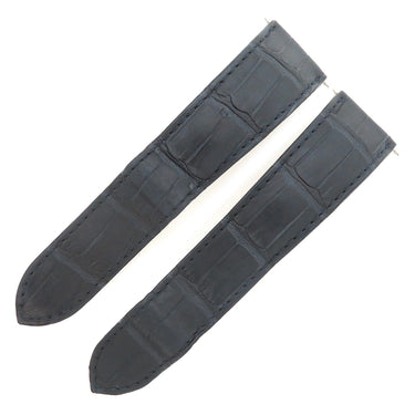 カルティエ Cartier ネイビー クロコダイル 腕時計パーツ 新品同様 純正 替え ベルト ストラップ 22ｍｍ ネイビー