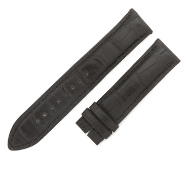 ジャガールクルト JAEGER LECOULTRE 純正 ブラック クロコダイル 腕時計パーツ 替え レザー クロコ ベルト ストラップ バンド 21mm ブラック 黒
