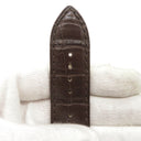 ジャガールクルト JAEGER LECOULTRE ダークブラウン クロコダイル 腕時計パーツ 純正 替え レザー クロコ ベルト ストラップ バンド 21mm ダークブラウン 茶