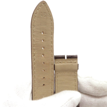 ジャガールクルト JAEGER LECOULTRE ダークブラウン クロコダイル 腕時計パーツ 純正 替え レザー クロコ ベルト ストラップ バンド 21mm ダークブラウン 茶