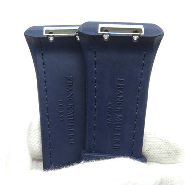 フランクミュラー FRANCK MULLER ヴァンガード V45用 クロコ×ラバーバンド ネイビー クロコダイル ラバー 腕時計パーツ 未使用 純正 ベルト バンド ストラップ 替え 28mm ネイビー 紺