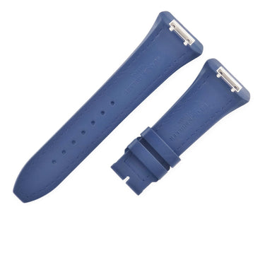 フランクミュラー FRANCK MULLER ヴァンガード V45用 クロコ×ラバーバンド ネイビー クロコダイル ラバー 腕時計パーツ 純正 ベルト バンド ストラップ 替え 28mm 紺 ネイビー