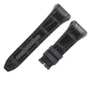 フランクミュラー FRANCK MULLER ヴァンガード V45用 クロコ×ラバーバンド ブラック クロコダイル ラバー 腕時計パーツ 純正 ベルト バンド ストラップ 替え 28mm 黒 ブラック