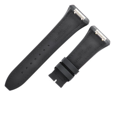 フランクミュラー FRANCK MULLER ヴァンガード V45用 クロコ×ラバーバンド ブラック クロコダイル ラバー 腕時計パーツ 純正 ベルト バンド ストラップ 替え 28mm 黒 ブラック