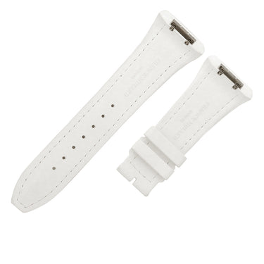 フランクミュラー FRANCK MULLER ヴァンガード V45用 クロコ×ラバーバンド ホワイト クロコダイル ラバー 腕時計パーツ 未使用 純正 ベルト バンド ストラップ 替え 28mm ホワイト 白