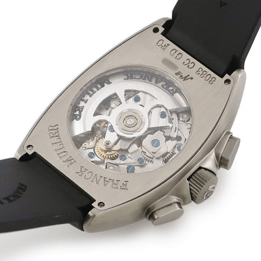 腕時計 フランクミュラー FRANCK MULLER トノウカーベックス クロノグラフ ビッグデイト 8083 CC GD FO 自動巻き メンズ シルバー
