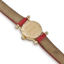 腕時計 カルティエ Cartier ディアボロ ミニ W1511556 クオーツ レディース K18YG無垢 アフターダイヤ アイボリー ラウンド 青針