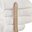 腕時計 カルティエ Cartier ディアボロ ミニ W1511556 クオーツ レディース K18YG無垢 アフターダイヤ アイボリー ラウンド 青針