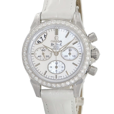 腕時計 オメガ OMEGA デ ヴィル コーアクシャル クロノグラフ 422.18.35.50.05.002 自動巻き レディース 純正ダイヤ シェル