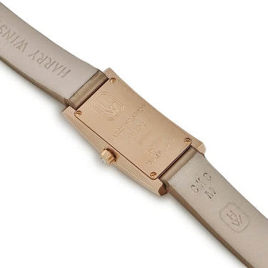 腕時計 ハリーウィンストン Harry Winston アヴェニューCミニ 332LQR クオーツ レディース K18RG無垢 純正ダイヤ スクエア