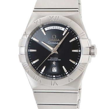 腕時計 オメガ OMEGA コンステレーション CO-AXIAL デイデイト 123.10.38.22.01.001 自動巻き メンズ ブラック バー