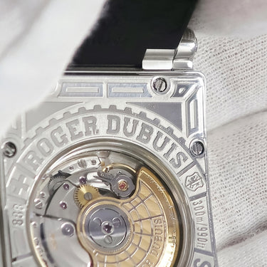 腕時計 ロジェデュブイ ROGER DUBUIS シーモア MS34 21 9 9.53 自動巻き メンズ ブラック 角型